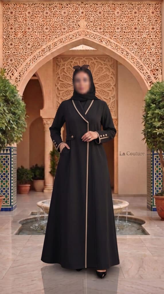 اكتشفي أحدث العبايات الفاخرة في الكويت من La Couture. تصاميم عصرية، خامات فاخرة، شحن سريع، وجودة عالية تناسب جميع المناسبات.