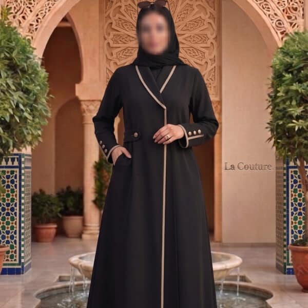 عباية إدارية احترافية بياقة شال