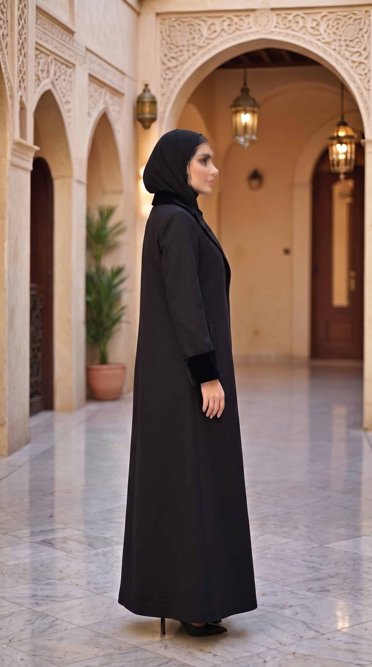 Second image of عباية شمواه شتوية بلمسات فرو فاخرة